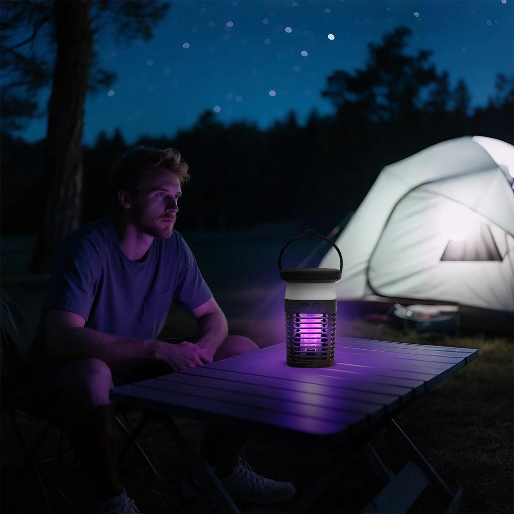 Zapper Outdoor,  Portable & Rechargeable Zapper Mosquito Zapper, Electric Fly Zapper With  Battery&Night Light, Cordless Insect Zapper