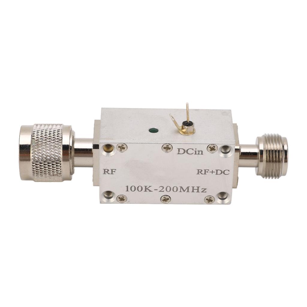 Modulo amplificatore a banda larga RF ad alta frequenza a T di polarizzazione, blocco CC, alimentatore coassiale per ottico
