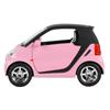 Pink Pull Back Car Diecast Car Model Collectible Toy For 1/32 Scale Smart Fortwo Birthday Christmas New Year Gift