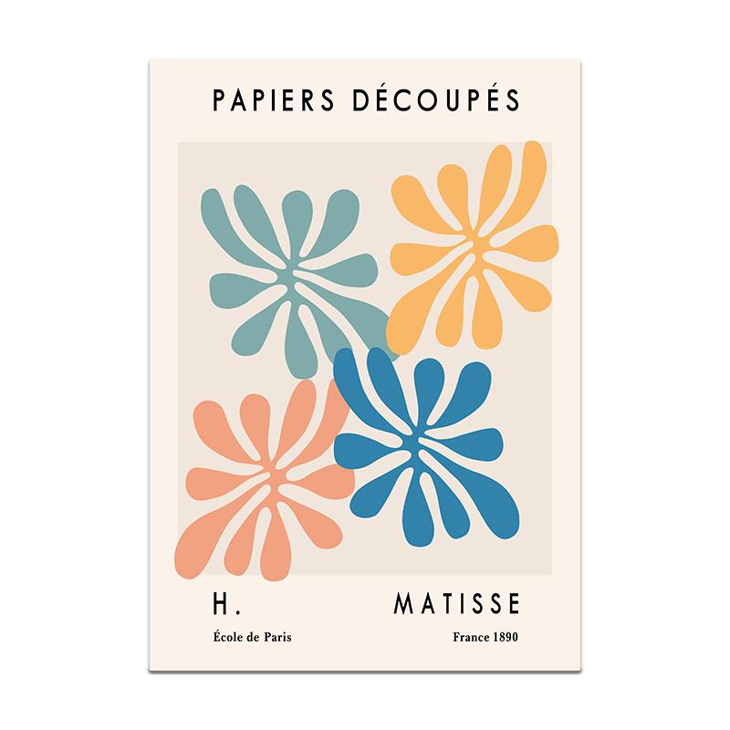 Henri Matisse Poster Flower Canvas Painting Art Nordic Leaf Posters Prints Wall Pictures for Living Room Home Decor Unframed