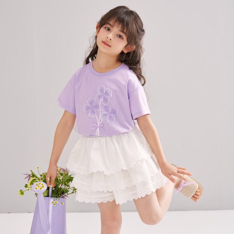 Deesha Girls' Fashion Cooling Print Short-Sleeve T-Shirt