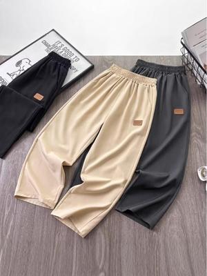 Pantaloni Estivi 2025 da Ragazzo in Seta di Ghiaccio ad Asciugatura Rapida: A prova di zanzara, Sottile, Stile sportivo per giovani