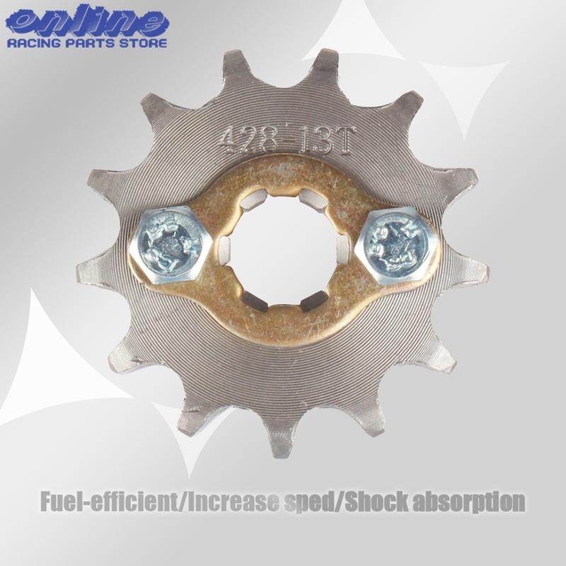 428# 17mm Front Engine Sprocket 10 11 12 13 14 15 16 17 18 19T Tooth For Dirt Pit Bike ATV Quad Go Kart Buggy Scooter Motorcycle