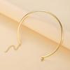 Stilvolles Minimalistisches Choker- & Ohrring-Set für Frauen - Europäisches & Amerikanisches Design