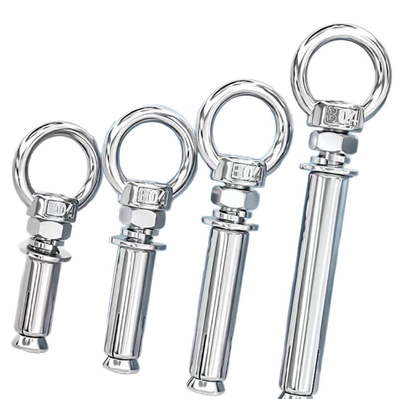 304 Stainless Steel Expansion Bolt with Ring Hook, M6/M8/M10/M12.