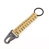 Paracord Keychain Military Braided Core Rope Carabiner Bottle Opener Outdoor Emergency Knot Survival Tools for Camping Hiking