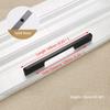 KAK Black Cabinet Handles Solid Aluminum Alloy American Style Kitchen Cupboard Pulls Drawer Knobs Furniture Handle Hardware