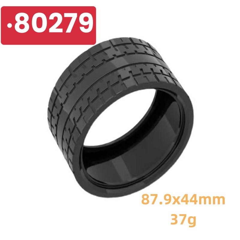 2pcs/lot Building Block Tire Wheel Motorcycle Tyre Car Truck Hub 45982 54120 80279 56907 44771 23799 23798 92912 Brick MOC Set