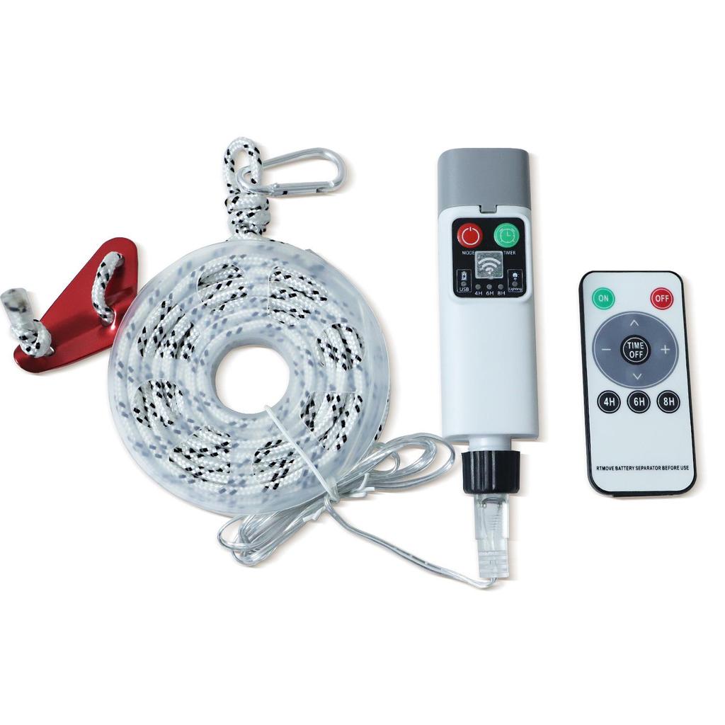 USB Rechargeable Waterproof String Lights with Remote Control - Perfect for Outdoor Camping Ambiance