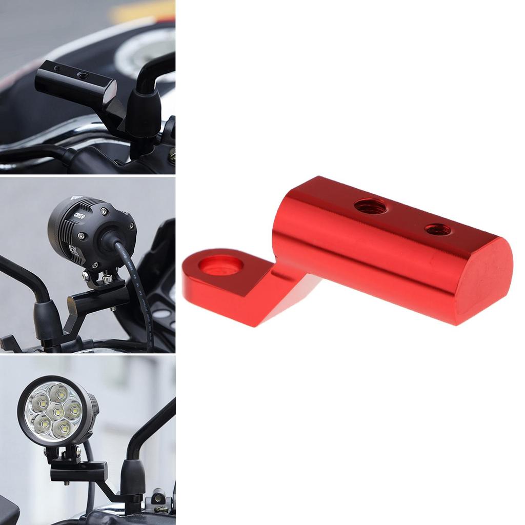 2 Pieces Motorcycle Expander Bracket Adapter Mount Red