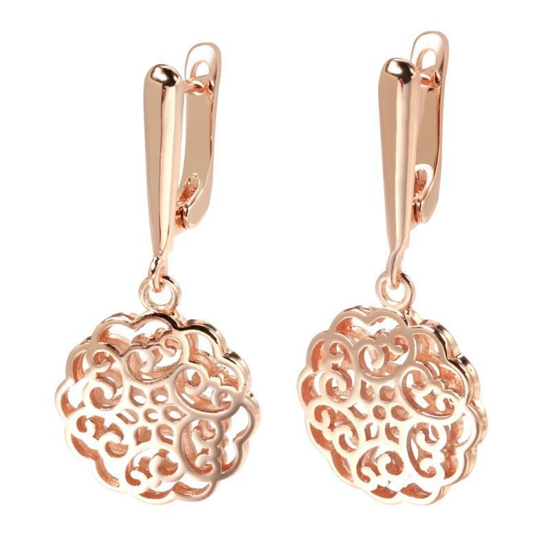 

Rose Gold Earrings Women s Tide Fashion Qing Sunflower Zircon Earrings Jewelry