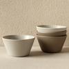 Retro Style Vertical Pattern Hat Bowl Matte Texture Ceramic Bowl Rice Bowl Nordic Style Household Tableware Small Soup Bowl Noodle Bowl