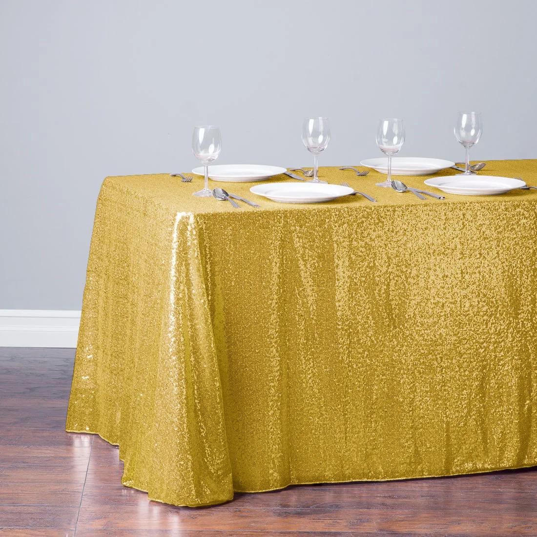 

Скатерть с пайетками, прямоугольная блестящая скатерть для стола, розовое золото, скатерть для свадьбы, дня рождения, вечеринки, мероприятия, домашнего декора 40x60inch-100x150cm золотой