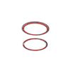 CHEAYAR Front Rear Logo Decorative Covering Trim for Subaru VX 2018-2022 Hood Emblem Ring Accessories ABS (Carbon Fiber Pattern)