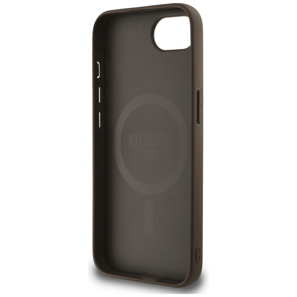 Etui Guess 4G Flowers Print Magsafe Do Iphone 16E Brązowy