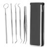 Professional Stainless Steel Dentist Explorer Probe Set Teeth Clean Hygien Examination Tool