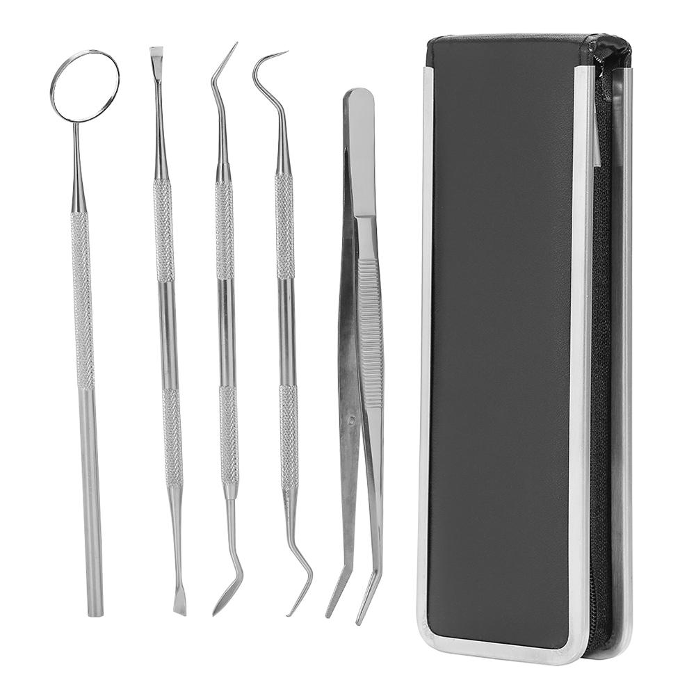 Professional Stainless Steel Dentist Explorer Probe Set Teeth Clean Hygien Examination Tool