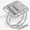 Round Oval Square Heart Blank Settings DIY Rhinestone Drip Oil Silver/Gold Color Stainless Steel Rings For Women Men Accessories