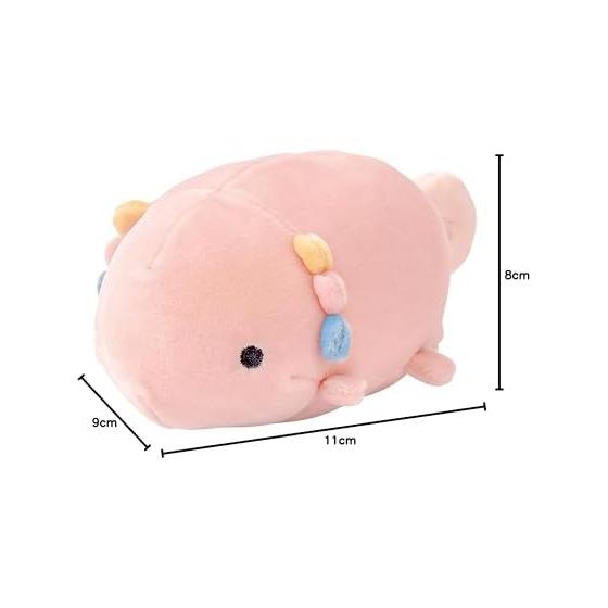 Ribuhaato mascot marshmallow aquamie axolotl (total length approx. 11cm) fluffy and chewy 58205-23
