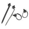 Quick Release Cable Zip Ties Cable Clips for Vehicle Wire Securing Easy Installation Nylon Fasteners Black