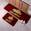 Brisbane Broncos Flannel Kitchen Floor Mat Non-Slip Soft Absorbent Standing Mat with Waterproof Rubber Backing Floor Pad for Kitchen Sink Stove Area