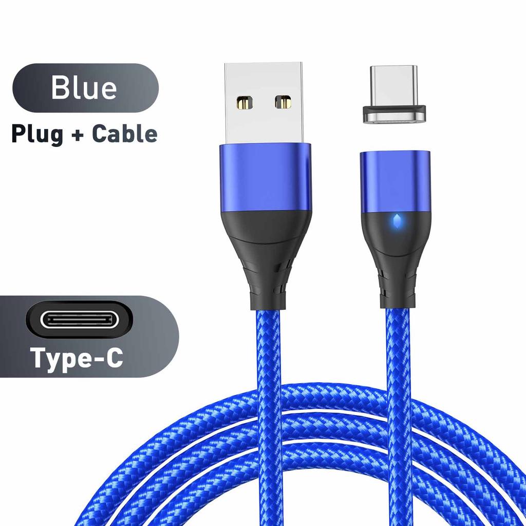 Magnetic Fast Charging Micro USB Type C Cable For Samsung Realme Oneplus Huawei Mobile Phone Magnet Wire Data Cord