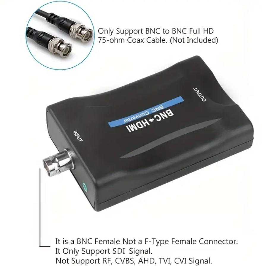 BNC To HDM1 Converter 1080P Video Audio Adapter for CCTV Camera/Monitor/Security System