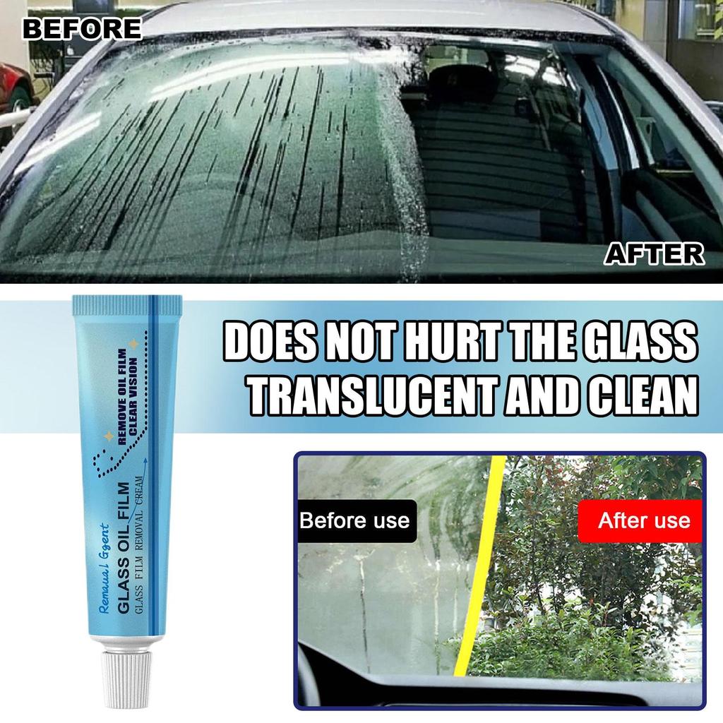 Car Glass Polishing Degreaser Cleaner Oil Film Clean Auto Windshield With Cleaner Paste Removing Window Sponge O9D1