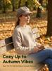 Women's Retro Plaid Wool Beret - Autumn/Winter Versatile Octagonal Hat
