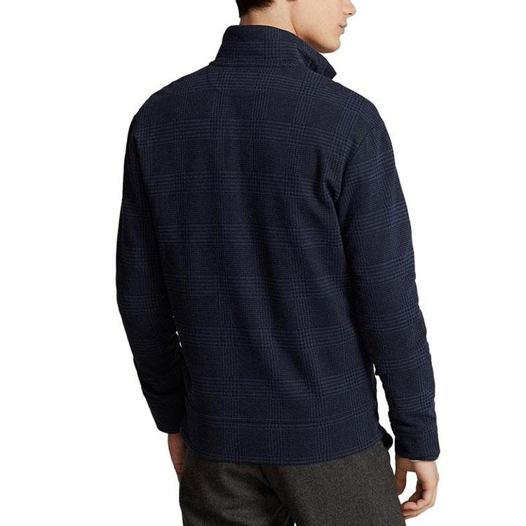 Polo Ralph Lauren FW23 Logo Embroidered Plain Knit Jacket Men Jackets Navy-Blue MNPOKNI16823155-410