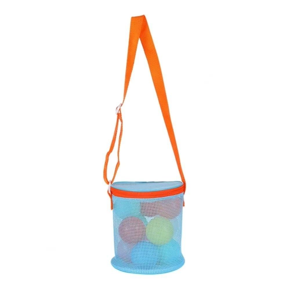 

Extra-Large Beach Storage Bags Shelling Collecting Tools Net Backpack Bags Pool Toys Storage Blue Orange