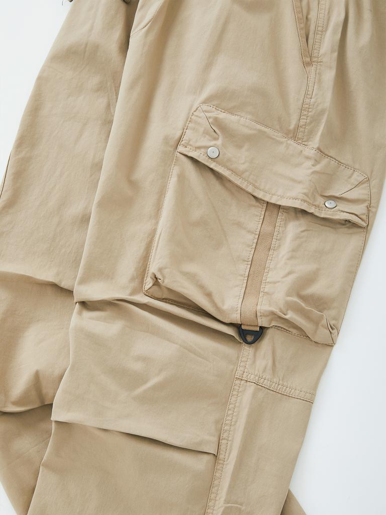 IKALOOK Semi-Wide Elastic Work Cargo Pants Dpt144