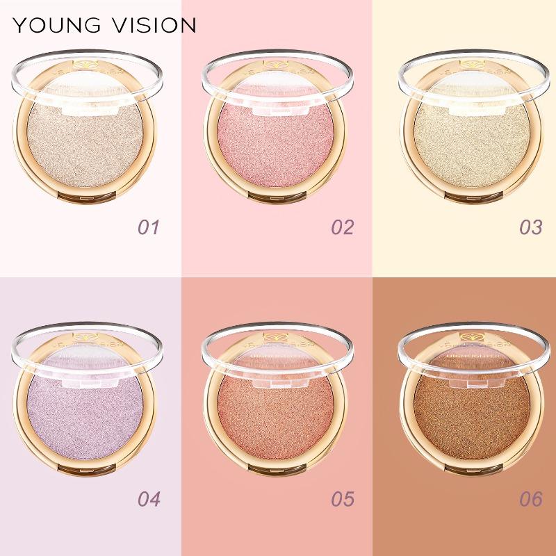 YOUNG VISION Baked Powder Polarising Highlighter Highlighting Setting Finishing Powder Contouring Dimensional Nose Shadow