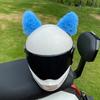 2Pcs Motorcycle Helmet Plush Cat Ears Stickers Decoration Motocross Helmet Cosplay Plush Full Face Off Road Helmet Decor