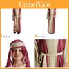 Costume da Pastore in Stile Mediorientale per Ragazzi Perfetto per Feste di Halloween e Spettacoli Teatrali