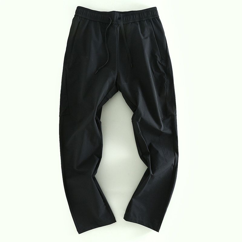 Men s Casual Pants for Export, Straight Loose Fit, Solid Color, Versatile, Fashionable Men s Trousers Black M