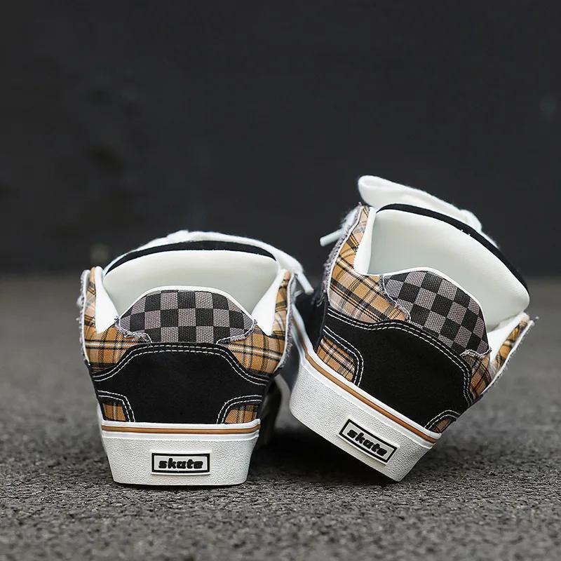 Klasické unisex černé pánské skateboardové boty tenisky pohodlné nízké skate boty vulkanizované tenisky pro muže ženy plátěnky