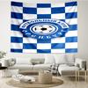 1PC Soccer Club Emblem Design Printed Tapestry Room Decoration Wall Hanging for Living Room Bedroom, Dormitory, Birthday and Christmas Gifts