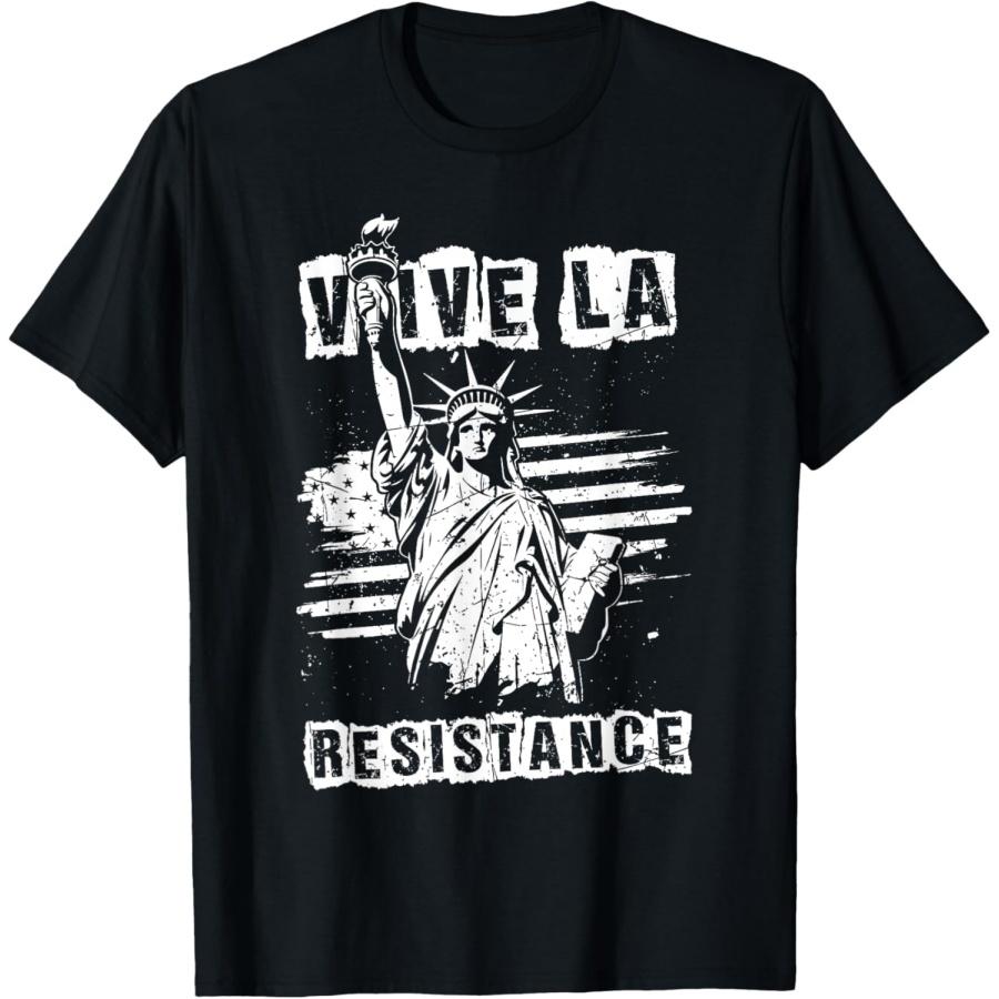 Винтажная футболка Vive La Resistance Статуя Свободы Свобода S
