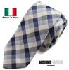 [Michiko London] KOSHINO Necktie, Check Pattern, 100% Silk, Blue, Unisex for Men & Women mki-014-A