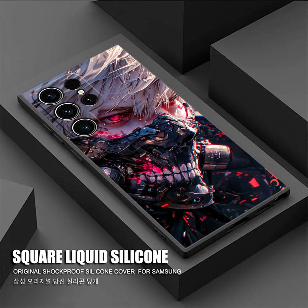 Tokyos Ghouls Anime Ken Kaneki S25 Ultra Case For Samsung Galaxy S25 S24 S23 S20 S21 FE S22 Ultra S10 Plus Case Soft Phone Cover