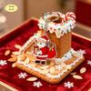 Santa Claus Bag Charms Cartoon Acrylic Keychain, Double-sided Christmas Key Winter Backpack Accessories Ring, Pendant Charm for Handbag Purse