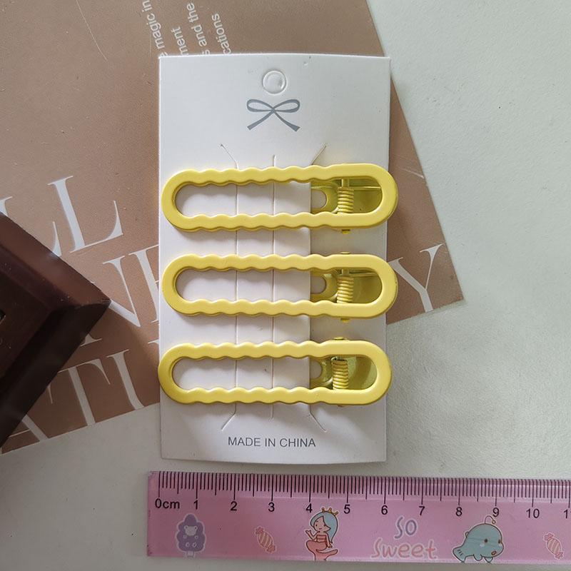 3pc Fashion Colorful Alloy Hair Side Clips for Women Girls Kids Child Hairpin Gift Hair Accessories Headwear Ornament