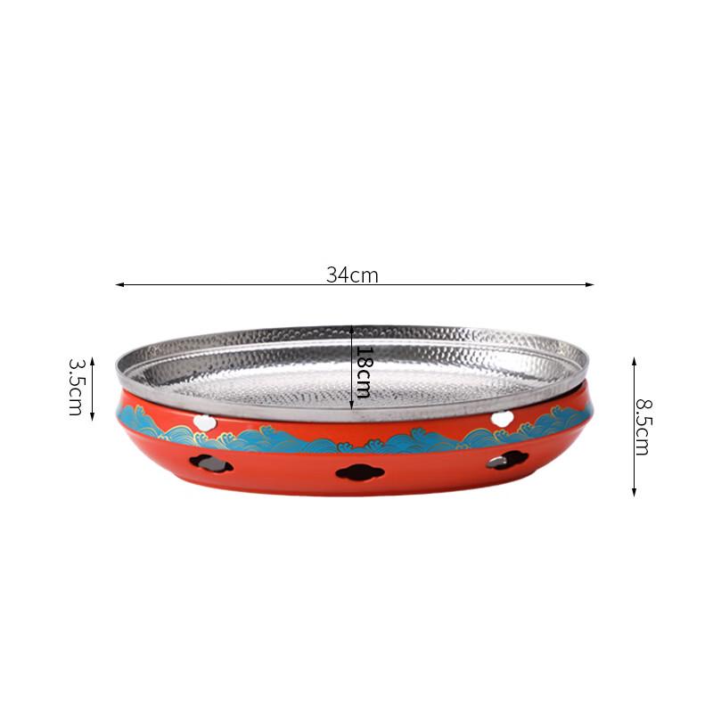 JIESITONG Stainless Steel Alcohol Grill Fish Plate
