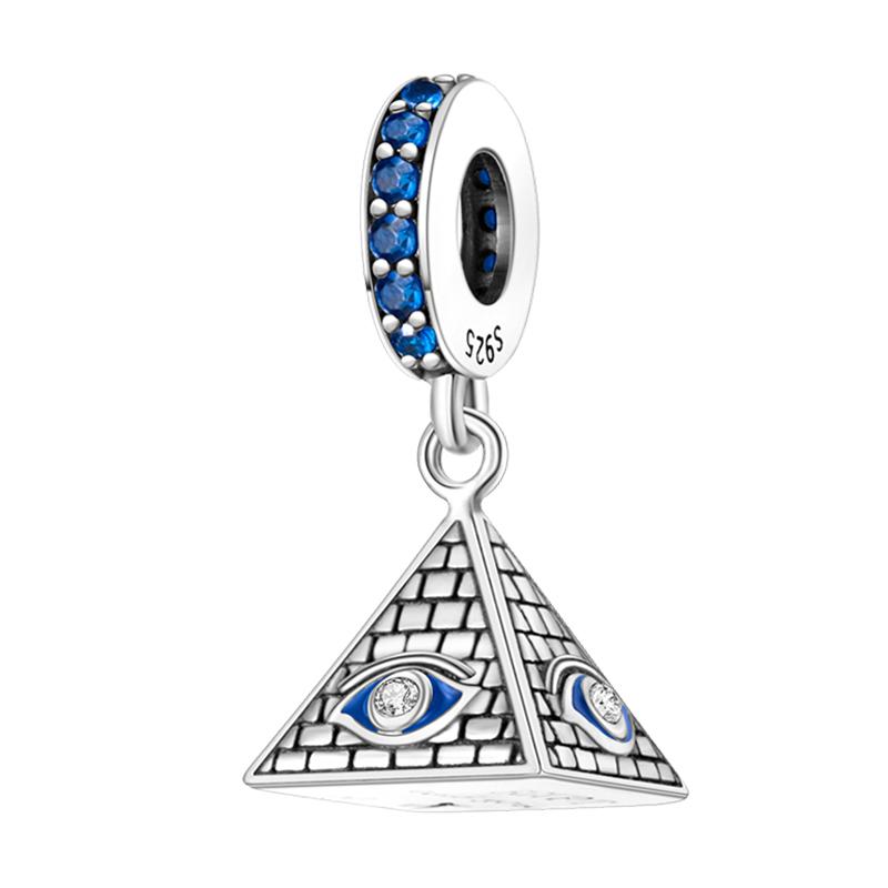 Newcopper Sparkling Zircon Devil'S Eye Horus' Eye Best Wishes Lucky Charms Beads Fit Pan Original Bracelets Diy Jewelry