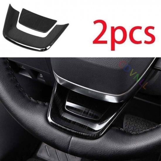 For Toyota Highlander 2020-2023 Black Titanium Steering Wheel U-type Cover Trim