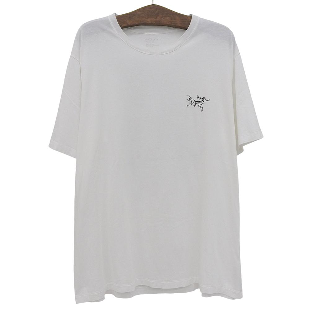 ARC'TERYX Excellent Condition Multi Bird Logo Stainless Steel T-shirt, Men's, White, XXL, X000007747, Made In 2014 Tops XXL whiteUsed