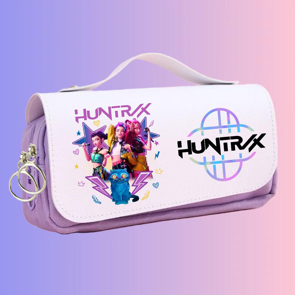 Demon Hunter Anime K-Pop Girl Group Pencil Case - Large Capacity for Students