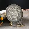 10cm Dragon and Phoenix Sandalwood Incense Burner Metal Incense Sticks Holders Can Use for Ashtray Plate Cup Base Home Decor