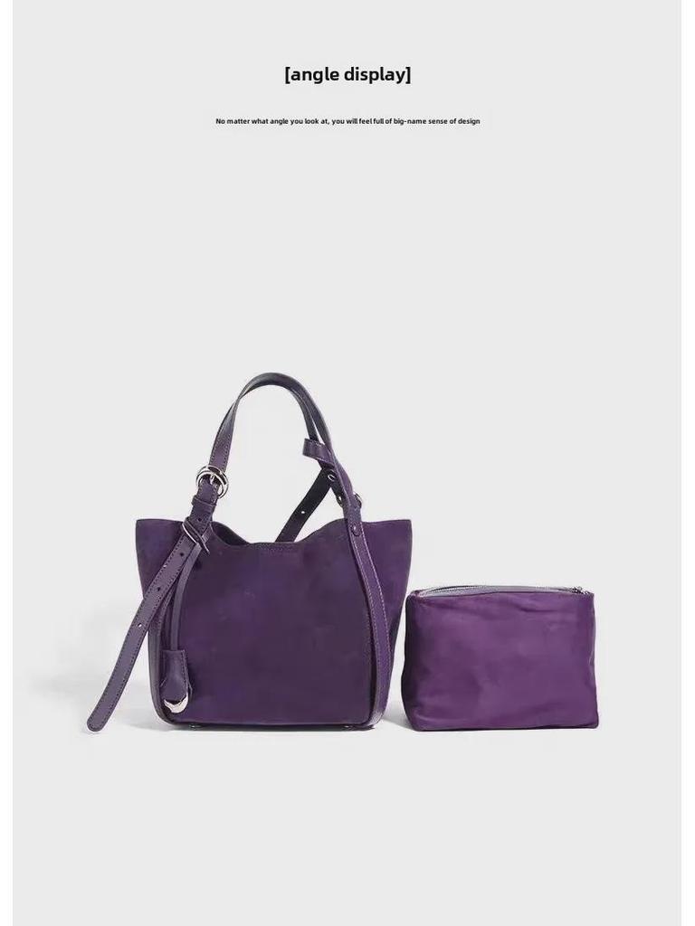 2024 Women's Genuine Leather Large Capacity Commuting Tote Bag